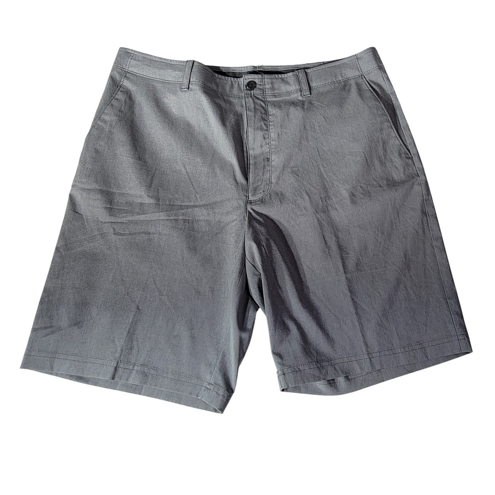 Nicklaus Mens Golf Shorts Gray Size 36 Stretch Performance Flat Front Activewear